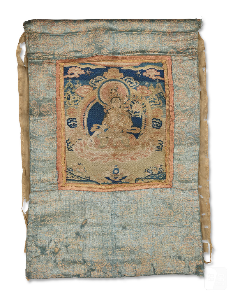 西藏 十七/十八世紀 度母坐像織物  TIBET, 17TH-18TH CENTURY - 图2